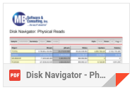 IBM i (AS400, iSeries) Disk Navigator - Physical Reads